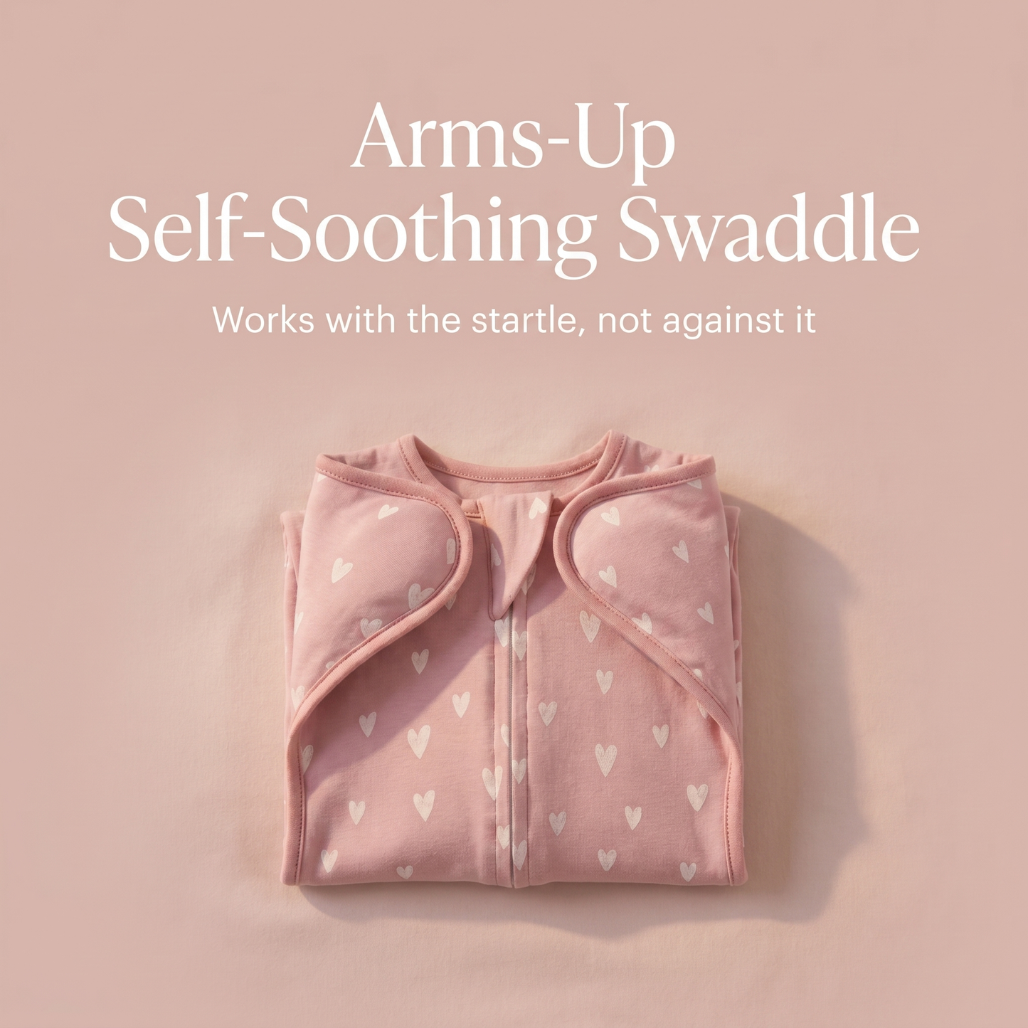 Arms-Up Self-Soothing Swaddle - works with the startle, not against it